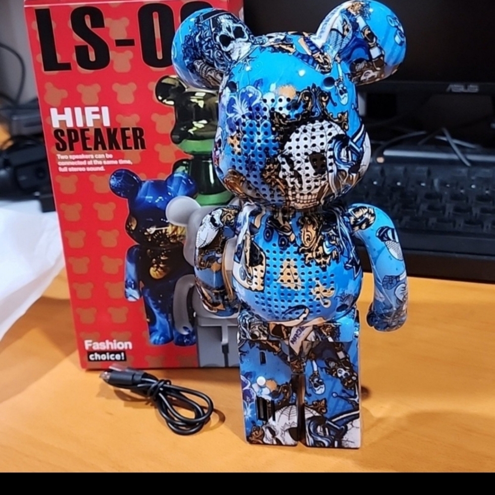 Bearbrick Style Bluetooth Speaker Colorful Portable Wireless Toy Speaker